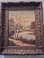 Olieverfschilderij Landschap met Water, Antiek en Kunst, Kunst | Schilderijen | Klassiek, Ophalen of Verzenden