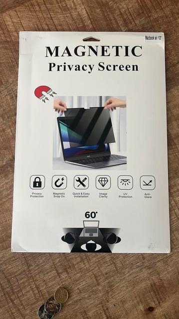 Magnetisch Privacy Scherm voor een macbook air 13 beschikbaar voor biedingen