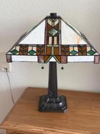 Tiffany lamp, Huis en Inrichting, Lampen | Tafellampen, Ophalen, Kunststof, 50 tot 75 cm, Zo goed als nieuw