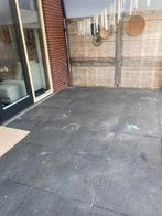 Tuintegels antraciet, Tuin en Terras, Ophalen, Gebruikt, 10 m² of meer, Beton