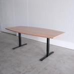 Restpartij - Kantinetafel - Tonvormig blad 200x100/75cm, -, -, In hoogte verstelbaar, Ophalen of Verzenden