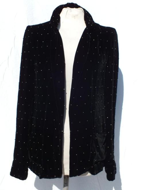 Apart zwart jasje, kraaltjes. Mt S Merk Zara Trafaluc, Kleding | Dames, Jasjes, Kostuums en Pakken, Zo goed als nieuw, Jasje, Maat 36 (S)