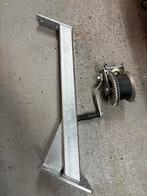 Lierpaal met lier voor boottrailer, Ophalen of Verzenden, Gebruikt