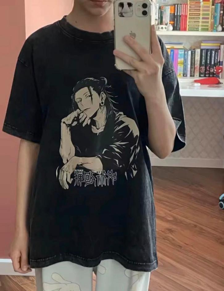 Jujutsu Kaisen Anime Shirt - Meerdere Maten, Kleding | Heren, T-shirts, Nieuw, Overige maten, Zwart, Verzenden