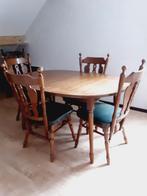 uittrekbare tafel met 6 stoelen, Ophalen, Gebruikt, Rechthoekig, 50 tot 100 cm
