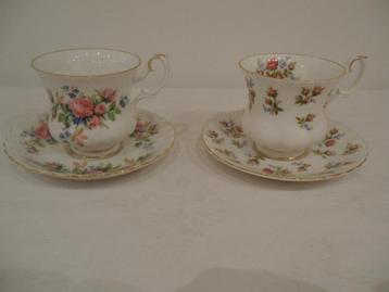 Royal Albert kop+schotel Moss Rose en Winsome  beschikbaar voor biedingen