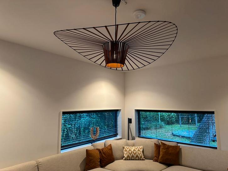 Vertigo Hoedenlamp Bruin - 100cm, Huis en Inrichting, Lampen | Hanglampen, Zo goed als nieuw, 75 cm of meer, Metaal, Ophalen