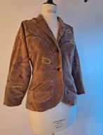 Peter Rommers blazer maat 38 fluweel borduurwerk, Bruin, Ophalen of Verzenden, Zo goed als nieuw, Jasje