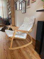 Ikea schommelstoel ‘Poang’, Huis en Inrichting, Ophalen, Hout, Gebruikt, Wit