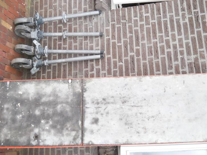 rolsteigers, Doe-het-zelf en Verbouw, Steigers, Gebruikt, Overige typen, 5 meter of hoger, Ophalen