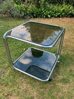 Vintage space age salontafel, Ophalen, Gebruikt, Vierkant, Glas