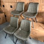 Nieuwe eetkamerstoelen 30 tot 70% korting – showroommodel, Huis en Inrichting, Stoelen, Ophalen, Leer, Nieuw, Grijs