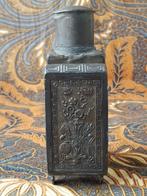 Zware oude Chinese theebus van tin en glas 17 cm., Antiek en Kunst, Ophalen of Verzenden
