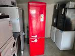 Nieuwe rode grote retro koelvries combi H 183 x B 54,5 cm, 200 liter of meer, Met aparte vriezer, Nieuw, Energieklasse A of zuiniger