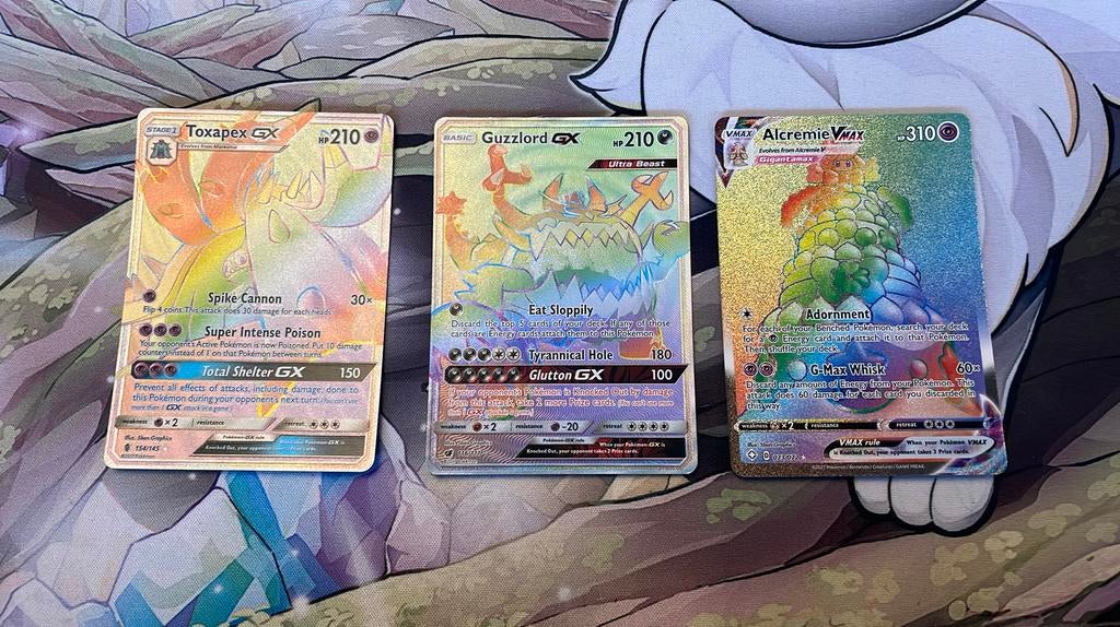 Pokemon raimbow kaarten, Ophalen of Verzenden, Zo goed als nieuw