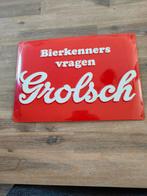 Grolsch reclame bord, Ophalen of Verzenden, Zo goed als nieuw, Reclamebord, Plaat of Schild, Grolsch