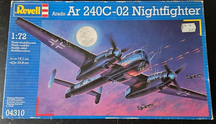 Revell Arado Ar 240C-02 Nightfighter 1:72, Hobby en Vrije tijd, Modelbouw | Vliegtuigen en Helikopters, Zo goed als nieuw, Vliegtuig