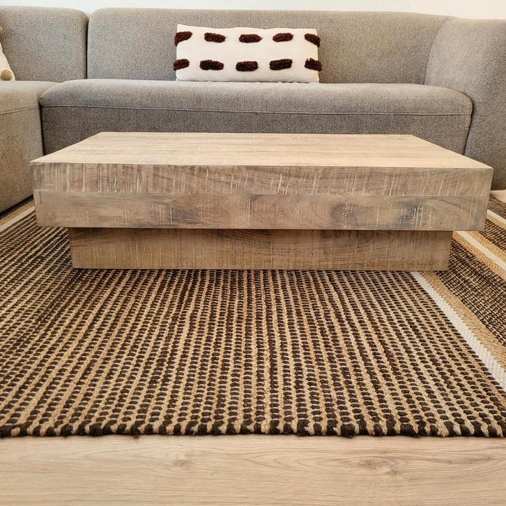 Basiclabel Balk salontafel NIEUW!, Huis en Inrichting, Tafels | Salontafels, Nieuw, Minder dan 50 cm, 50 tot 100 cm, 100 tot 150 cm