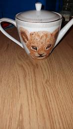 Jungerhans Kan met Leeuwenprint, Gebruikt, Keramiek, Ophalen of Verzenden, Overige stijlen