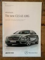 Productinformatiebrochure Mercedes-Benz CLS 63 AMG C218 2011, Zo goed als nieuw, Mercedes-Benz, Mercedes, Ophalen of Verzenden