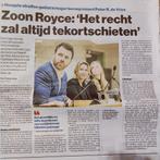 Hoogste straffen moord Peter R de Vries krantenartikel, Verzamelen, Ophalen of Verzenden, 1980 tot heden, Nederland, Knipsel(s)