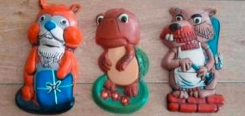 Drie Fabeltjeskrant muurhangers 1968 beschikbaar voor biedingen