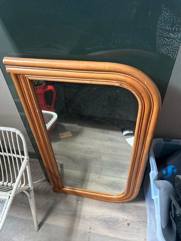 Retro Rotan Spiegel - Manou Stijl beschikbaar voor biedingen