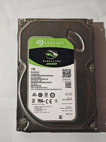 Seagate Barracuda 1TB HDD - ST1000DM010 beschikbaar voor biedingen
