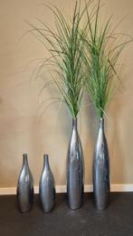 Set decoratie vazen RVS, 4 stuks, Overige materialen, Gebruikt, Overige kleuren, 50 tot 75 cm