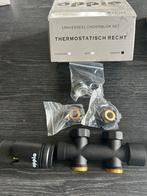 Universeel Onderblok Set Thermostatisch Recht, Ophalen, Minder dan 30 cm, Radiator, Nieuw