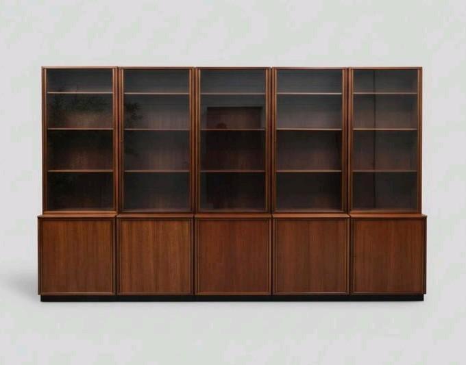 Tecno Osvaldo Borsani Midcentury pallisander vitrinekast 5 x, Antiek en Kunst, Kunst | Designobjecten, Ophalen of Verzenden