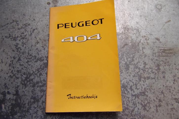 Peugeot 404 instructieboekje, Auto diversen, Handleidingen en Instructieboekjes, Ophalen