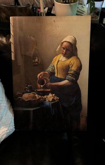 Hout schilderij melkmeisje Loods5 beschikbaar voor biedingen