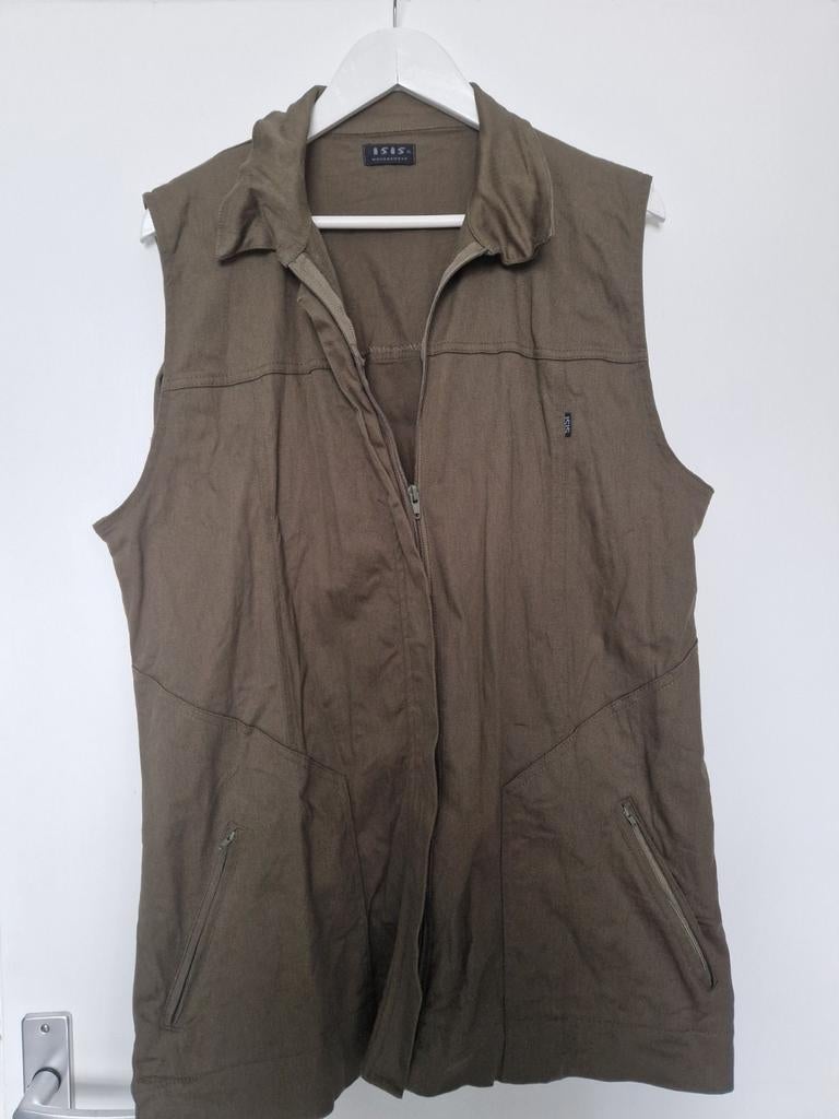 Vintage Y2K kakhi ISIS Gilet - Maat XL, Maat 42/44 (L), Ophalen of Verzenden, Zo goed als nieuw, Groen