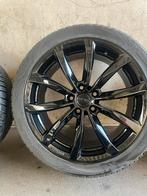 Complete set banden en velgen - Zwart, 18 inch, Gebruikt, Banden en Velgen, Ophalen of Verzenden