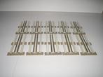10 LEGO 12 volt Rails Recht GRIJS in zeer goede staat!., Ophalen of Verzenden, Gebruikt, Complete set, Lego