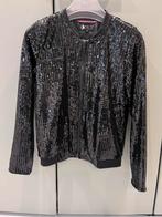 Zwart paillette baseball jasje, Pepe Jeans, Kleding | Dames, Jassen | Zomer, Maat 38/40 (M), Zwart, Ophalen of Verzenden, Zo goed als nieuw