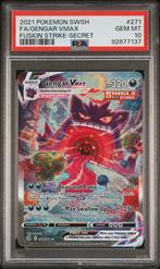 Pokemon Gengar VMAX 271 Fusion Strike PSA 10, Ophalen of Verzenden, Zo goed als nieuw