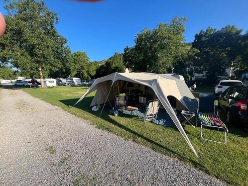 campooz lazy jack 2023 tent trailer met trekking luifel, Caravans en Kamperen, Vouwwagens, Campooz, tot en met 4, Beige, Ophalen of Verzenden