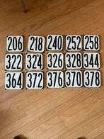 Oude emaille  huisnummers 15x15cm, Ophalen of Verzenden