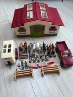 Schleich paarden, manege/stal en trailer en hek en nog meer, Ophalen, Gebruikt