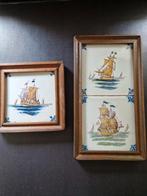 3 tegels van Tichelaar met zeilschepen, Antiek en Kunst, Ophalen of Verzenden