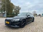 Audi A4 2.0 40 TFSI 190pk 3x S Line 2019 Zwart, Auto's, Audi, Zwart, 1984 cc, A4, Zwart