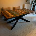 Eettafel 180 x 90cm - gerecycled hout, Huis en Inrichting, Tafels | Eettafels, 50 tot 100 cm, 150 tot 200 cm, Gebruikt, Rechthoekig