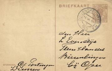 G. Portengen, Diessen - 06.1925 - briefkaart beschikbaar voor biedingen