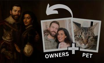 Koninklijk Portret van Jou of je Huisdier – Uniek & Op Maat beschikbaar voor biedingen