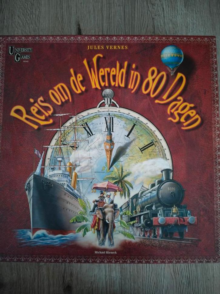 Reis om de Wereld in 80 Dagen - Nieuw!, Hobby en Vrije tijd, Gezelschapsspellen | Bordspellen, Nieuw, Drie of vier spelers, Vijf spelers of meer