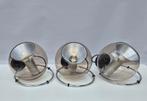 Vintage wandlampen - Raak / 3 globes - Jaren 60, -, -, Ophalen of Verzenden, Zo goed als nieuw
