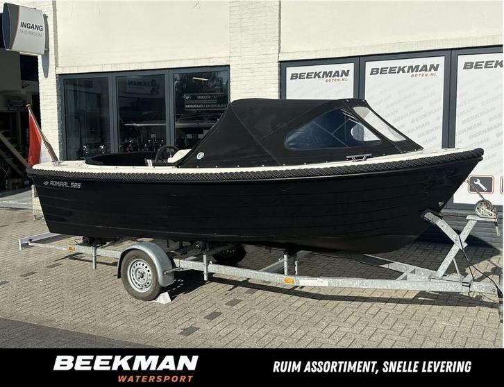 Admiral 525 sloep met Torqeedo Cruise 2.0 / Elektrisch!, Watersport en Boten, Sloepen, Gebruikt, Tot 10 pk, 3 tot 6 meter, Elektrisch