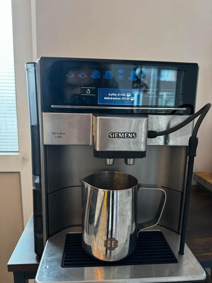 Siemens EQ6 Plus S500 Koffiezetapparaat - Topconditie!, Witgoed en Apparatuur, Koffiezetapparaten, Gebruikt, Koffiebonen, Koffiemachine